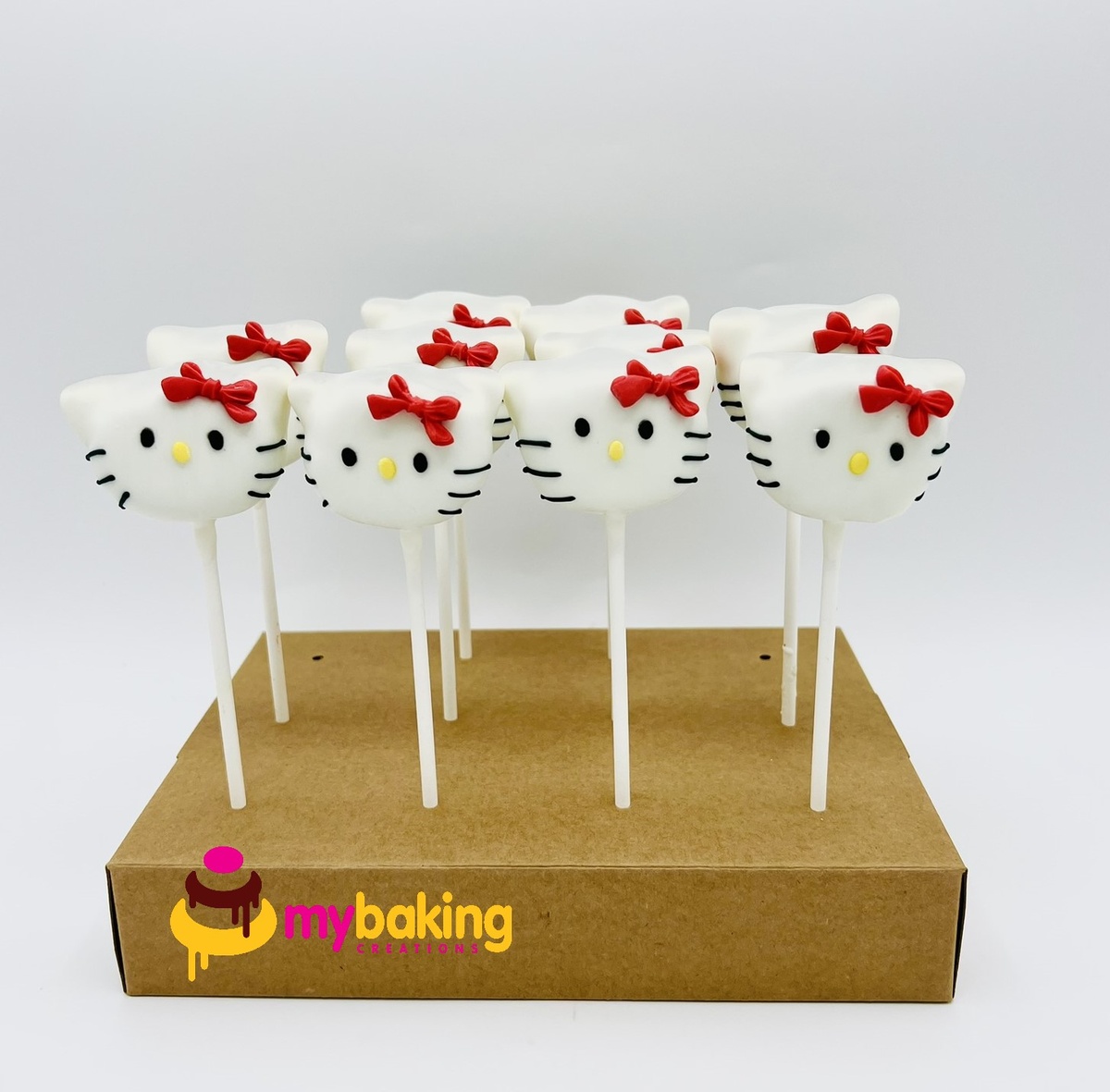 Custom Hello Kitty themed cake pops San Francisco bakery